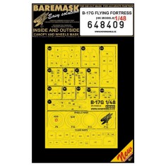 1/48 Boeing B-17G Flying Fortressl Paint Masking for HK Models