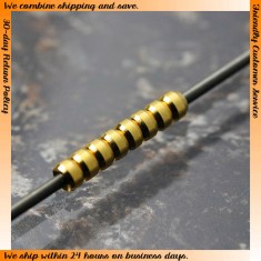 Gold Dual-Pipe II (Diameter: 1.5mm, Inner Diameter: 0.6mm, Length: 1.5mm) 20pcs