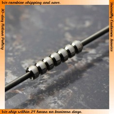 Silver Dual-Pipe II (Diameter: 2.5mm, Inner Diameter: 1.2mm, Length: 2mm) 20pcs