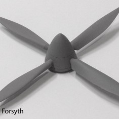 1/24 Spitfire Four-bladed Propeller and Spinner for Airfix Kits