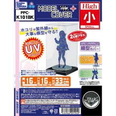 Modelcover Plus High Small Black Display Case (Internal 150x150x290mm)