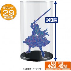 Model Cover Plus Round29 Black Display Case (Interior 280x280x450mm)