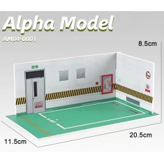 1/24 Car Garage Diorama #1 (11.5cm x 20.5cm x 8.5cm)