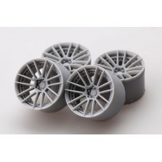 1/24 19inch ADV.1 7.0M.V2 Wheels (4 Resin Wheels + Metal Air Valves)