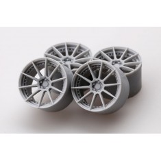 1/24 19inch ADV.1 10M.V2 Wheels (4 Resin Wheels + Metal Air Valves)