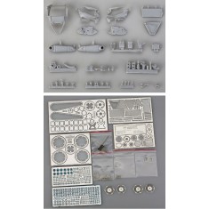 1/12 Ducati 1199 Super Detail-up Set for Tamiya 14129 kit (Resin+PE+Metal parts)