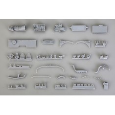 1/24 Nissan RB26 Full Detail Engine Kit for Skyline GT-R (R34) kit (Resin)