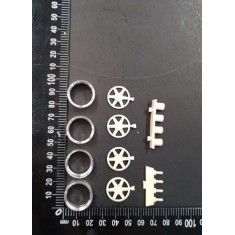 1/24 18' RAYS TE37V Wheels for JDM Series (Resin & Metal Wheels)