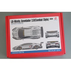 1/24 LB-Works Aventador 2.0 (Combat Style) Full Detail Kit