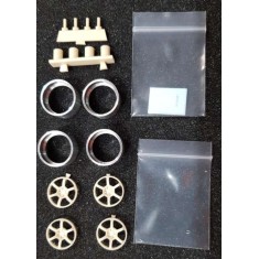 1/24 18' Advan Racing R6 Wheels (resin, metal wheels & Decals)