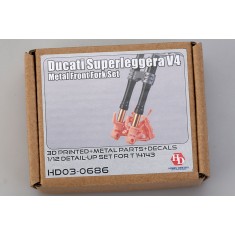 1/12 Ducati Superleggera V4 Metal Front Fork Set for Tamiya #14143