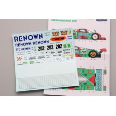 1/24 Mazda 787B "Mazdaspeed" #202 JSPC 1991 Decals for Tamiya kit