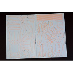 1/24 Lamborghini LP700 Wide "Lines of Burst" Collection Decals for Hobby Design #03-0360