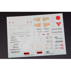 1/18 LB Nissan R35 Combat Style Logo for Hobby Design kit HD03-0314 (Decals+PE)