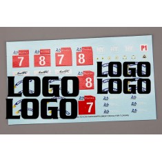 1/24 Toyota TS050 Supplement Decal for Tamiya kit #24349