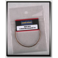 Wire - Brown (Diameter: 0.38mm, Length: 1 meter)