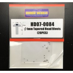 1mm Tapered Head Rivets (20pcs) for 1/24 models