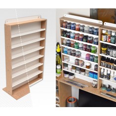 Modular Paint Hanger - 7 Shelves for Painting and Weathering Products