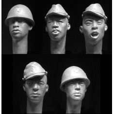 1/35 5x Heads for WWII Imperial Japanese Army & Navy
