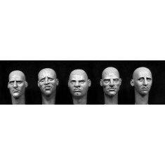 1/35 5x Different Character Heads