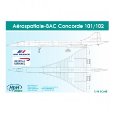 1/48 Aerospatiale Concorde Decals Air France and British Airways