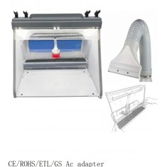 Airbrush Spray Booth (with Holder + LED + Water Curtain)
