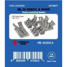 1/200 US Navy Mk.36 SRBOC Chaff Launchers (14pcs)