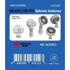 1/200 US Navy OE-82C/OE-570 SATCOM Antennas (12pcs)