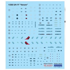 1/350 UH-1Y VENOM Decal for HS Models