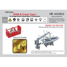 1/350 USN Arleigh Burke Class Destroyer Rib and Crane Type I (1Set)