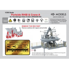 1/350 USN Ticonderoga Class Portside Rib and Crane A (1Set)