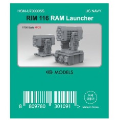 1/700 US Navy RIM-116 RAM Launcher (4pcs)