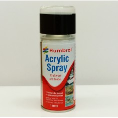 Acrylic - Black Matt Spray Paint (150ml)