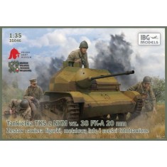 1/35 Tankietka TKS z NKM wz.38 FK-A 20mm w/Detailed Tracks, Metal Barrel & Figures