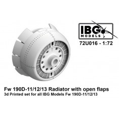 1/72 Focke-Wulf Fw 190D-11/12/13 Radiator w/Open Flaps (3d printed) for IBG kits