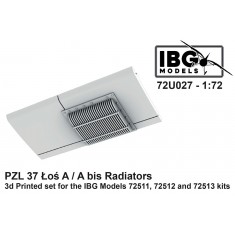 1/72 PZL 37 LOS A/A bis Radiators (3d printed) for IBG Models
