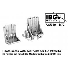 1/72 Gotha Go-242/244 Pilots Seats with Seatbelts for IBG kits
