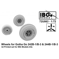 1/72 Gotha Go 242B-1/B-3 and 244B-1/B-3 Wheels for IBG kits
