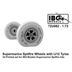 1/72 Spitfire Wheels with IJ12 Tyres for IBG Kit