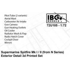 1/72 Supermarine Spitfire Mk.I/II Exterior Detail Set (N Series)