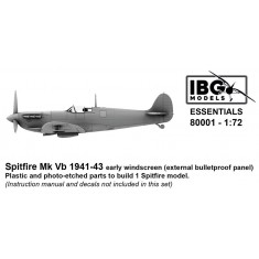 1/72 Spitfire MK VB 1941-43 Early Windscreen (external bulletproof panel)