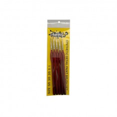Synthetic Paint Brush Set (5pk: 5/0, 3/0, 2/0, 0, 1)