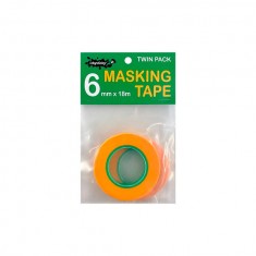 Masking Tape 6mm Twin Pack