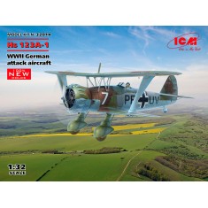 1/32 WWII German Hs 123A-1 Attack Aircraft