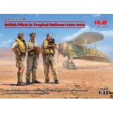 1/32 British Pilots in Tropical Uniform 1939-1943 (3 figures)