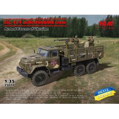 1/35 Ukraine ZiL-131 with DShKMd Crew