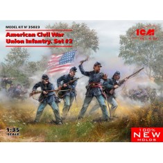 1/35 American Civil War Union Infantry Set #2 (4 figures)