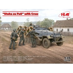 1/35 WWII German Sd.Kfz.251/1 Stuka zu Fuss Rocket Launcher with Crew (4pcs)