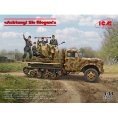1/35 Achtung! Sie fliegen! - Wehrmacht Anti-aircraft Gun with Cannon and 4 Crews