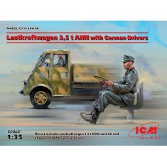 1/35 German Lastkraftwagen 3.5t AHN with Drivers